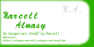 marcell almasy business card